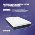 Colchón Calm Hybrid Select híbrido de resortes pocket y memory foam