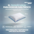 Pack de 2 almohadas Calm Memory Cooling de memory foam, funda fresca