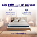 Pack colchón Calm Hybrid Select híbrido más 2 almohadas Memory Cooling