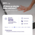 Pack colchón Calm Hybrid Select híbrido más 2 almohadas Memory Cooling