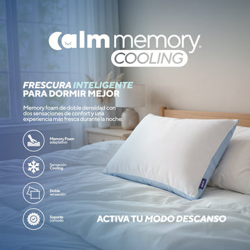 Pack colchón Calm Hybrid Select híbrido más 2 almohadas Memory Cooling