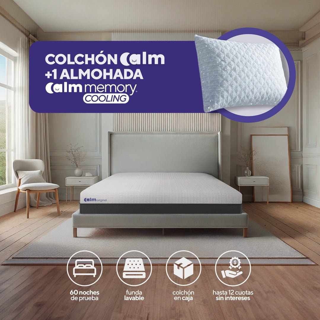 Pack Hybrid Select 1.5 plazas + 01 almohada Memory Cooling - CALM