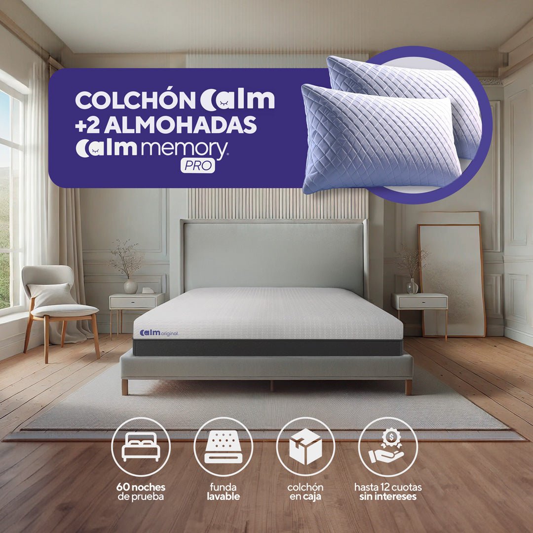 Pack Original + 02 almohadas Memory Pro - CALM