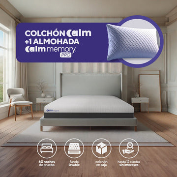 Pack Original 1.5 plazas + 01 almohada Memory Pro - CALM