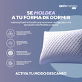 Pack de 2 almohadas Calm Memory Pro de memory foam moldeable