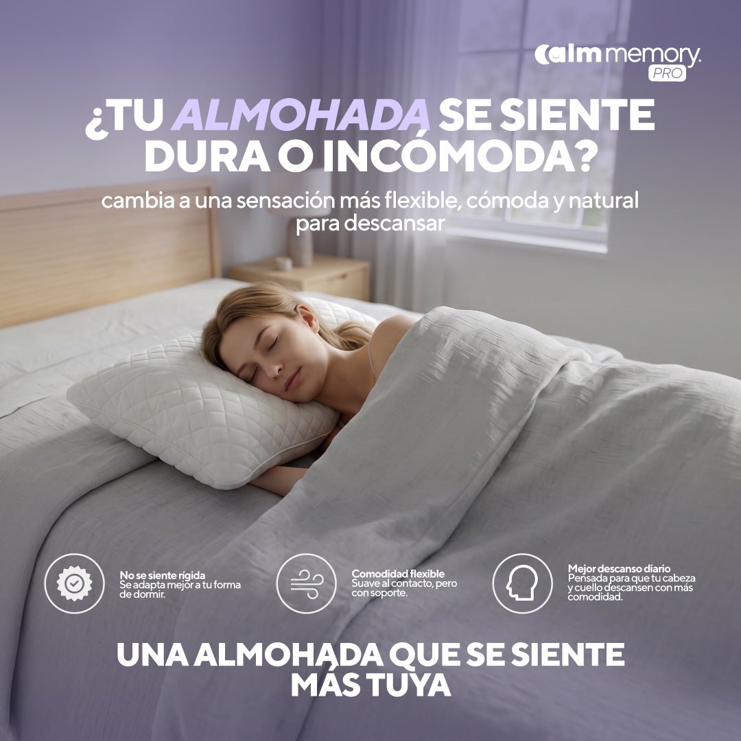 Pack de 2 almohadas Calm Memory Pro de memory foam moldeable